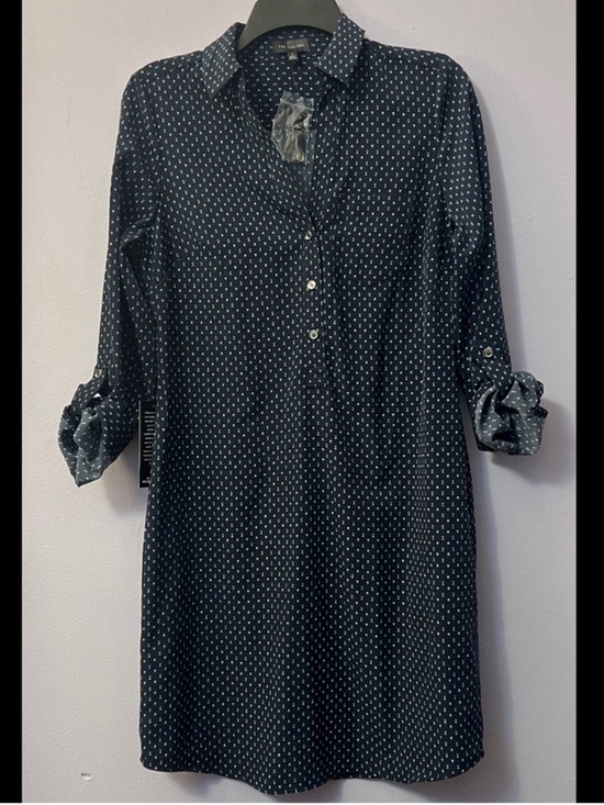 The Limited Dresses & Skirts - The Limited Navy Dot Shirt Dress